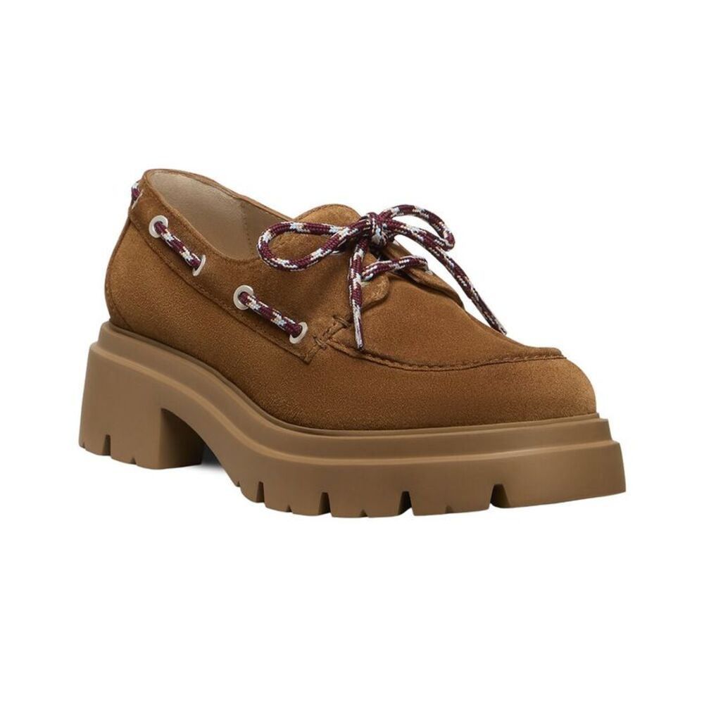 Stuart Weitzman Hudson Suede Moccasin, Brown